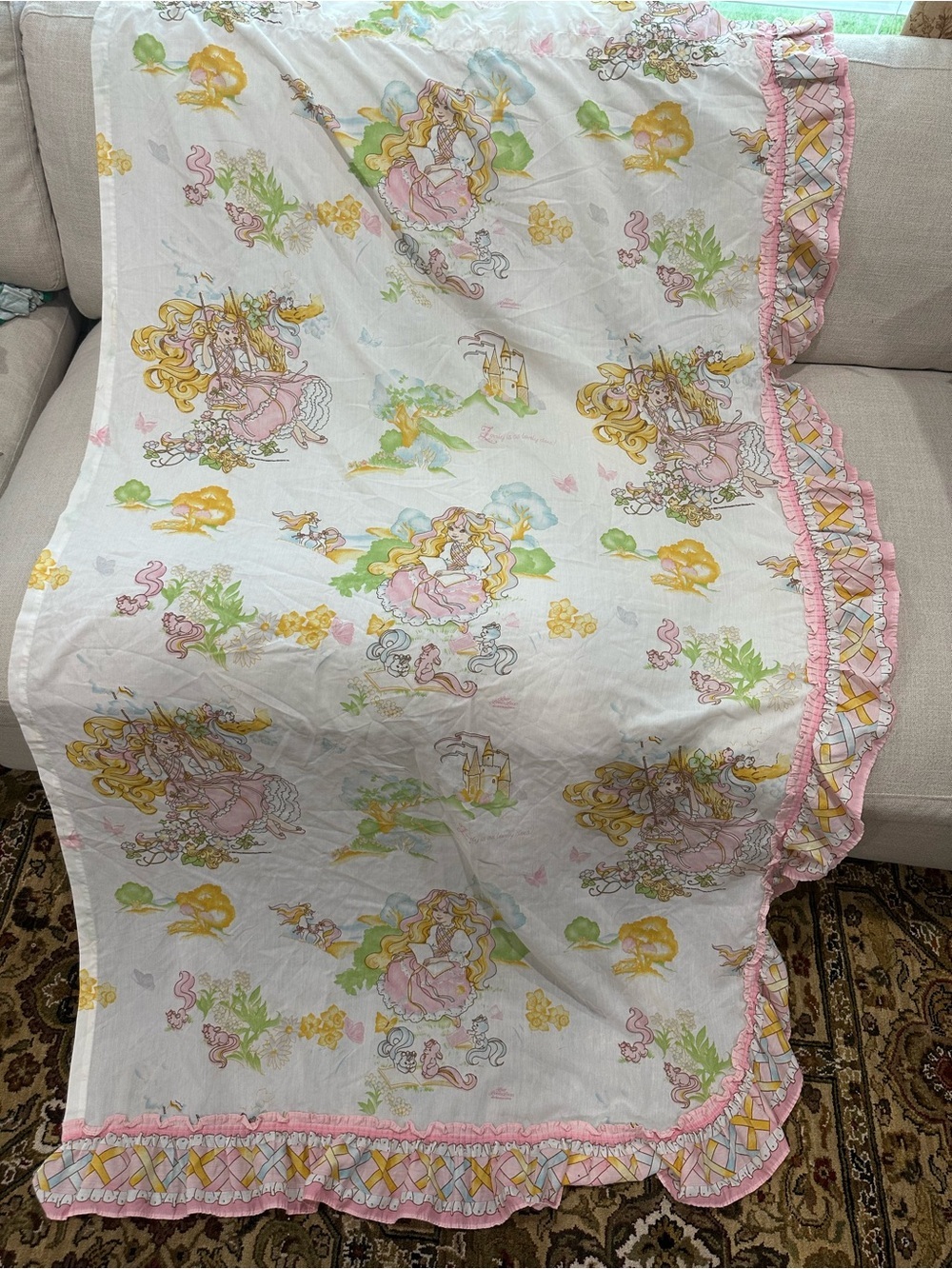 Vintage Lady Lovely Locks Curtain Panel Set – Set of 4